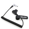 ZBLZGP D-Tap to Right Angle 4 Pin Male Coiled Cable