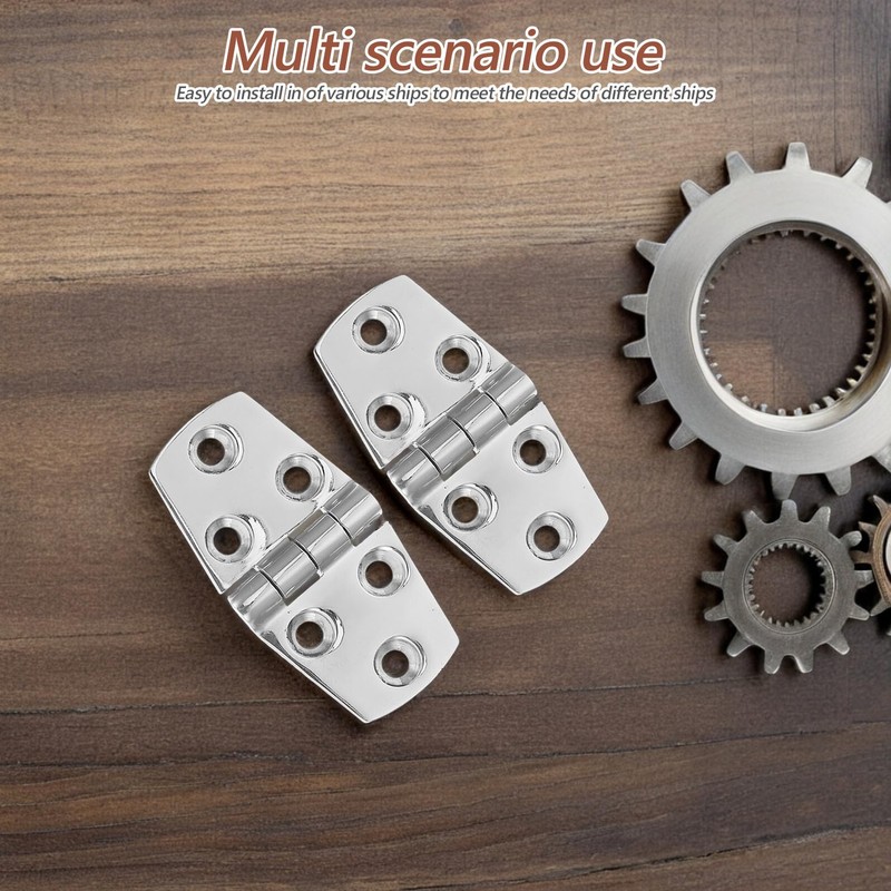 IMIKEYA 4 Pcs Stainless Steel Boat Hinges Heavy Duty Marine