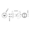 Wall Mounted All Brass Adjustable Handheld Shower Head Bracket Holder,