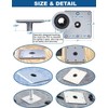 Aluminum Boat Seat Base, 7 x7 Inches, Boat Seat Pedestal