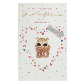 Boofle | Son & Daughter-in-Law Birthday Card | Happy Anniversary | Her/Him | Cute Design | With Envelope | 155 x 235 mm