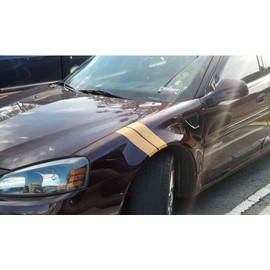 Fender Hash Mark Decals - 2004-2008 Pontiac Grand Prix - (Color: Flat Black)