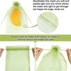 Fruit Protection Bags, Green Mesh Netting Bag, Drawstring Reusable 6X8Inch