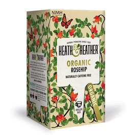 Heath & Heather Organic Wild Rosehip Tea 20 Bags (Pack of 6)