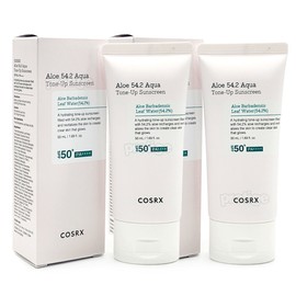 COSRX Aloe 54.2 Aqua Tone-Up Sunscreen 50ml+50ml / 코스알엑스 알로에 54.2 아쿠아 톤업 선스크린 50ml+50ml