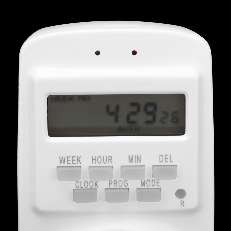15A Programmable Outlet Timer Socket Automatic Power Off for Home