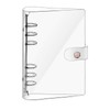 A6 Binder Cover, Clear Soft PVC 6 Hole Ring Binder