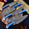 Aj Sanity Knives 5 pieces chef knives set Damascus steel