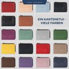 VON HEESEN Genuine Leather RFID Card Holder Made of Nappa