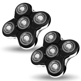 Balder Pro Replacement Head for Remington Balder Pro Head Shaver SPR XR7000,5 Dual Track Heads for Remington Shaver Replacement Heads-Precision Electric Shaving for Bald Men.(2Pack)