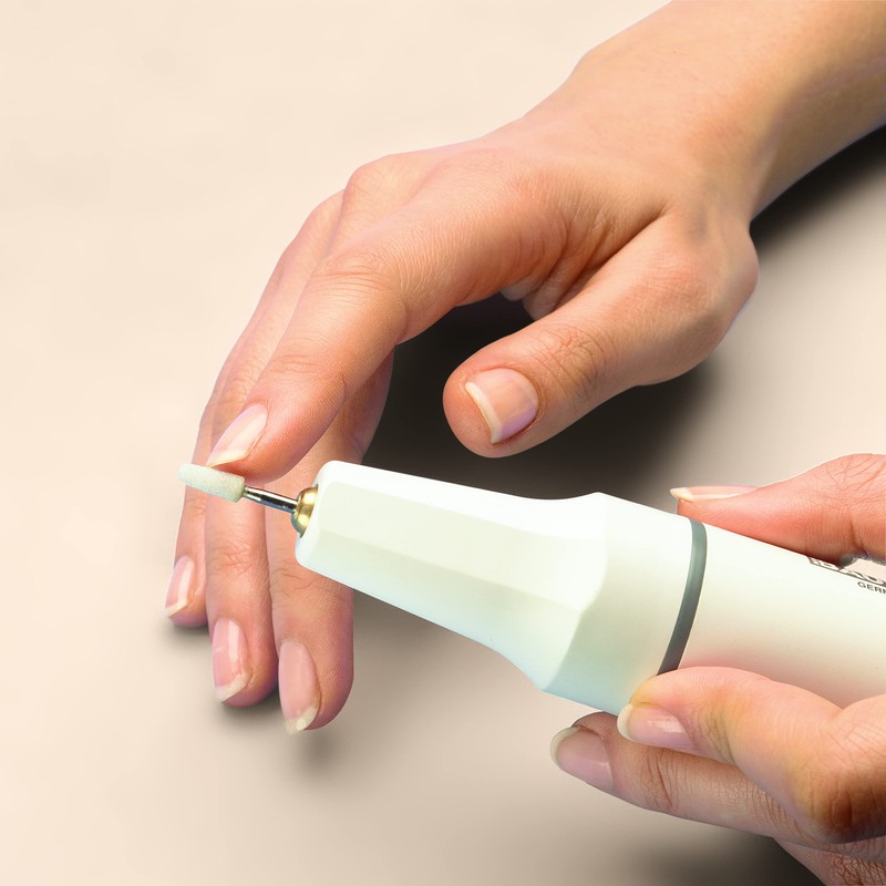 Bausch 0800WEISS Electric Manicure/Pedicure Device with Locking Screw, Right/Anti-clockwise Function,