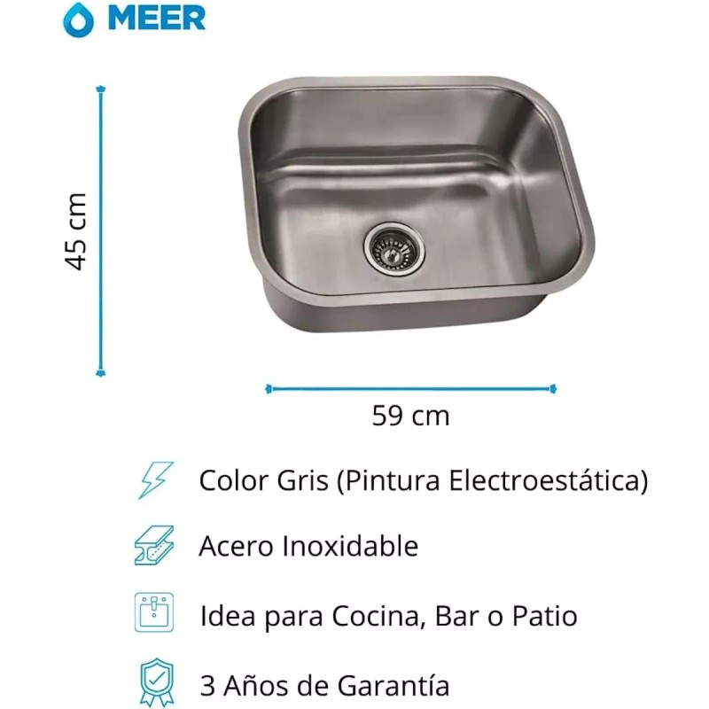 Meer Tarja Sencilla Para Submontar Con Kit De Instalacion
