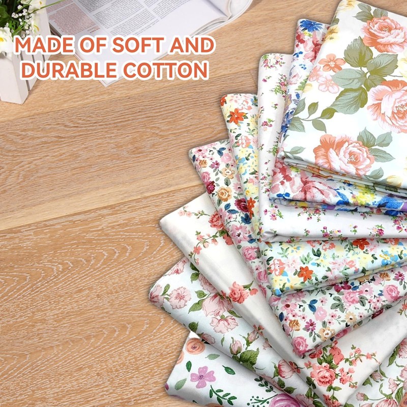 Cotton Fabric Patchwork Fabrics 8 Pieces 50 x 50 cm
