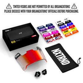 Nxtrnd VZR1 Football Visor, Flat Lens Technology, Fits Adult & Youth Football Helmets