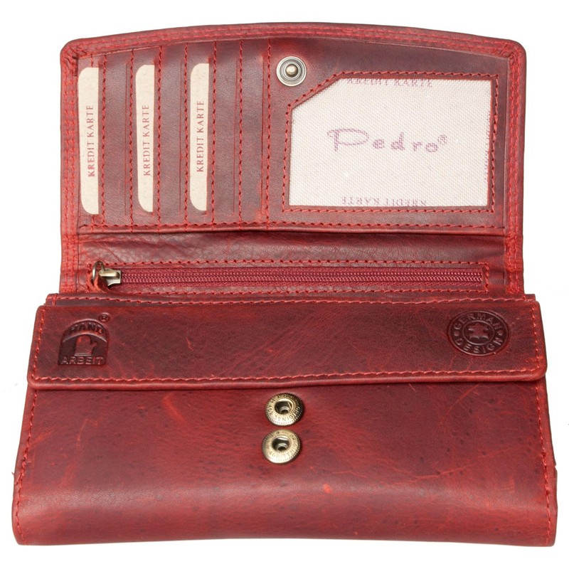 FLW Classic spacious full leather wallet Pedro made from robust