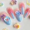 lasuroa Silikon Nagelformen, 3D Blumen Nagel Charm Formen Zarte Blumen