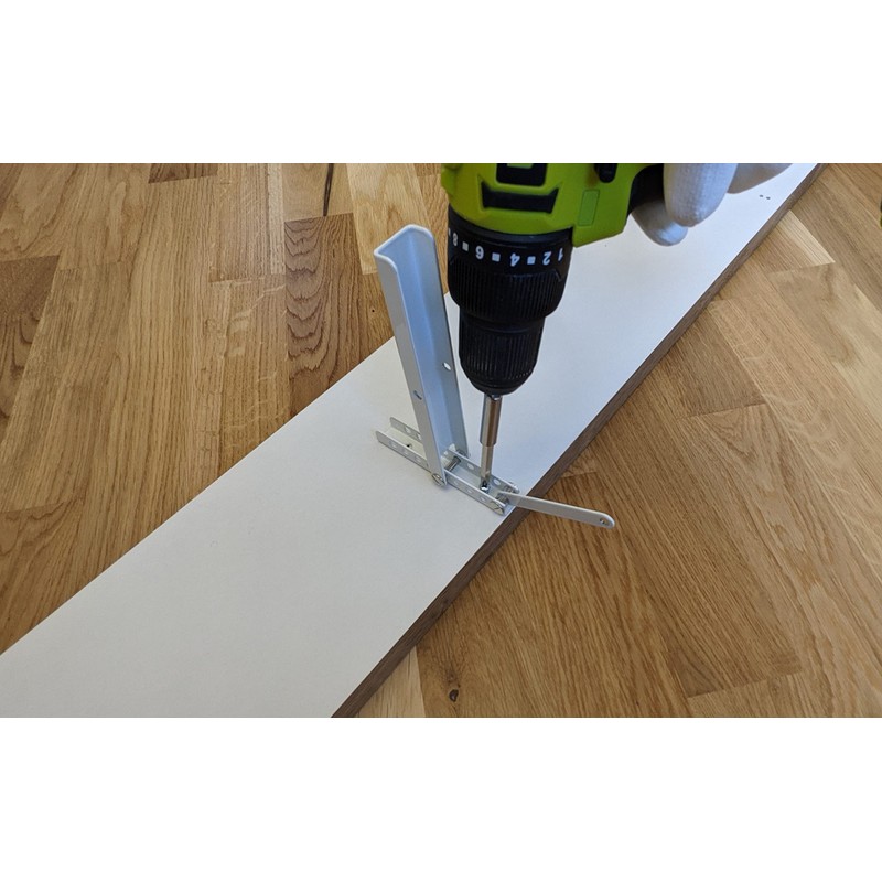 comfee.co.uk Czyz® 4 x Radiator shelf brackets ‘Kinga’ adjustable height,