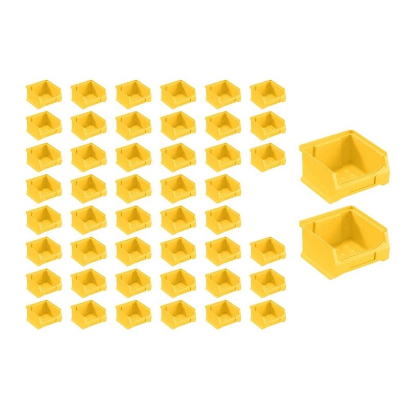 PROREGAL SuperSparSet 48 x Yellow Storage Boxes 1.0, H x