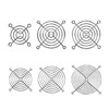 Nickel Plated Metal Wire Cooling Fan Grill Finger Guard CPU 80mm 2pcs GD00341 100ea
