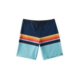Billabong Boys' Standard All Day Stripe Pro Boardshorts (Big Kids), Blue