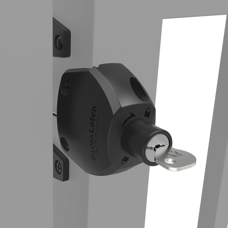 D&D Technologies LL3ABL LokkLatch Gate Latch with External Access Button,