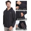 clothin Mens Lightweight Running Jacket with Hood Zip Pockets Black