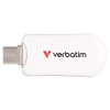 Verbatim Plectra USB-C Flash Drive 128GB White