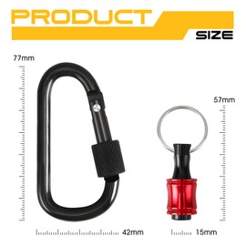 Father's Day Gift for Men, Tool Gifts for Men 1/4 inch Hex Shank Screwdriver Bits Holder Aluminum Alloy Easy-Change Lightweight Extension Bar Keychain Drill Screw Adapter Portable for Drill Bits