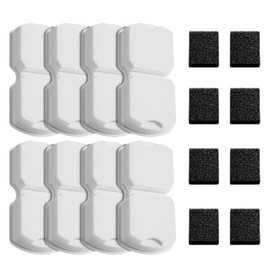 GIOTOHUN Cat Fountain Filters Replacement: 16 Pet Water Fountains Filter - 8 Carbon Filters & 8 Foam Filters - Suitable for GIOTOHUN Stainless Steel Cat Fountain S11