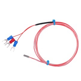 PT100 Waterproof Temperature Sensor 3 X 20mm Thermistor Temperature Probe 50 to +300℃(1m )