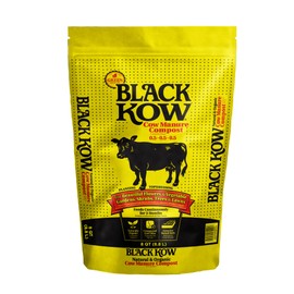 Black Kow Nitrogen Phosphate Composted Cow Manure Fertilizer for Soil, Flowers, Potted Plants, Raised Beds, and Compost Tea, (8 qt)