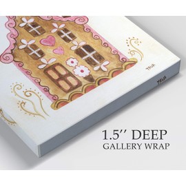 Renditions Gallery Gingerbread House Tava Studios Gallery Wrapped Canvas Wall Art, 32x32