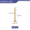 sourcing map 160 Pcs Small Tiny Nails 1.5mmx20mm(DXL) Tiny Brass