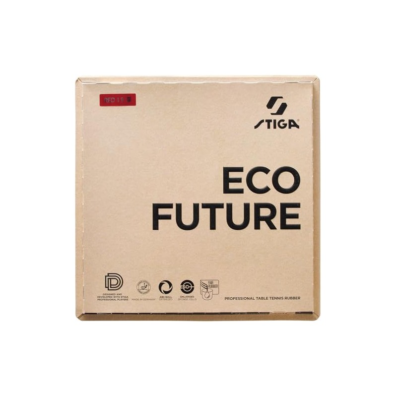 STIGA 1712190119 Table Tennis Rubber Control Grip Eco Future Black
