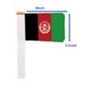 25 Packs Small Afghan Flags on Handheld Stick，Miniature Afghanistan Flag