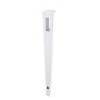 Set of 2 White Vinyl Routed Fence Cap Line Posts