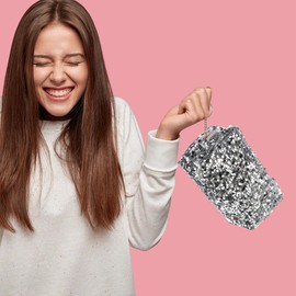 VALICLUD Mermaid Sequin Storage Bag Glitter Handbag Purse Travel Makeup Bag Women Cosmetic Storage Bag