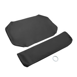 BuliBoao Seat Cover Replacement UTV Diesel 4X4 Fits for Kawasaki Mule 2500 2510 3000 3010 Microfiber Leather Black