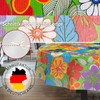 Fabric Tablecloth Washable Table Linen Tablecloth Cotton Polyester Colourful Flowers