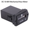 DC 6-80V Mechanical Hour Meter Gauge for Diesel Gasoline Engine