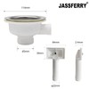 JASSFERRY Single 1 Bowl Stainless Steel Kitchen Sink Waste Strainer