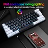 60% Wired Gaming Keyboard, RGB Backlit Ultra Compact Mini Keyboard,