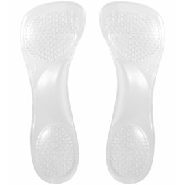 Physical The Supervised Heel Insole, Gel Cushion, Insole, Shock Absorption, Perfect for Heels (Clear)