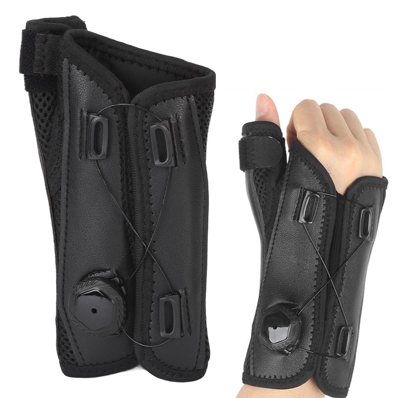 Wrist Brace Knob Adjustable Aluminum Plate Stable Support Comfortable Fabric