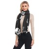XUWU Moon Skull Cat Gothic Women's Scarf Shawl Scarves Fall
