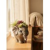 Youfui Elephant Planter for Succulents,Home Office Decor for Plant Lovers