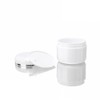 6PCS 250ML Refillable Make-up Cosmetic Jars White Plastic Jar with
