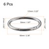 sourcing map Spring Oval Ring, 6Pcs 2.36 Inch Round Spring