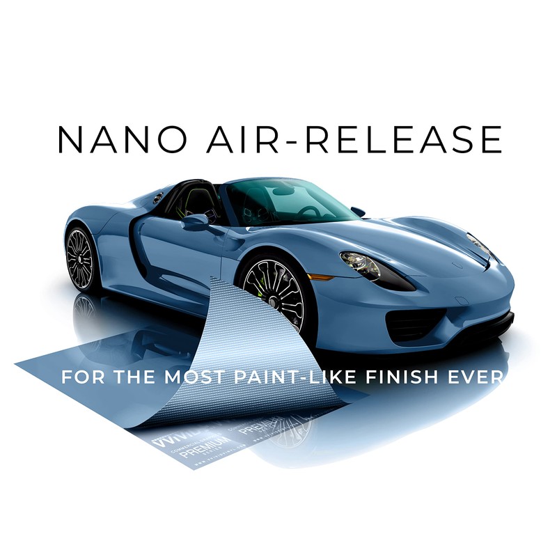 VViViD+ Ultra Gloss China Blue 6ft x 5ft Vinyl Car