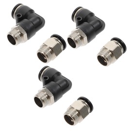 iplusmile Quick Release Pneumatic Connectors 6 Pack Air Tube Connector Kit 3/8 12mm